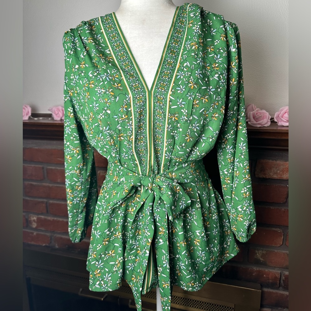 Max Studio Green Blouse